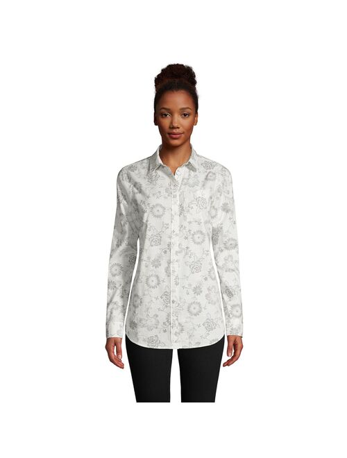 Women's Lands' End Boyfriend Fit Tunic Shirt