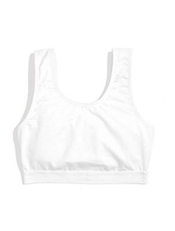 TomboyX Soft Bra, Cotton All Day Comfort, No Frills Scoop Neck, Wire Free (XS to 4X)