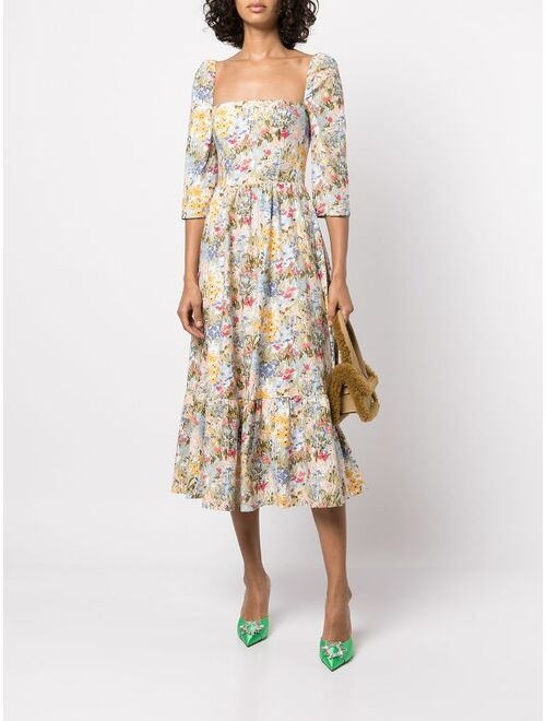 Reformation cyprus floral-print dress