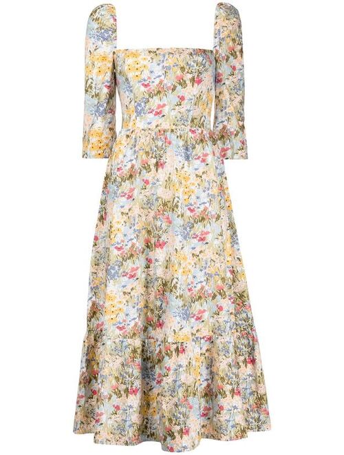 Reformation cyprus floral-print dress