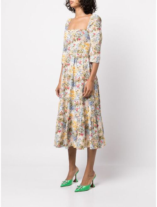 Reformation cyprus floral-print dress