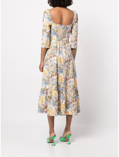 Reformation cyprus floral-print dress