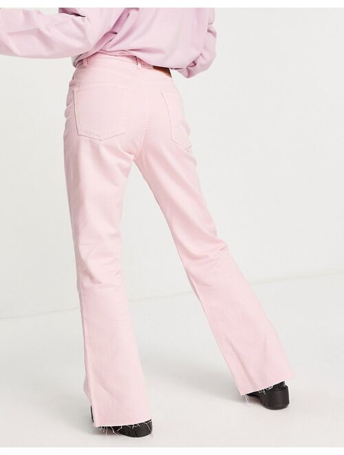 Reclaimed Vintage Inspired '99 flare jeans in rose