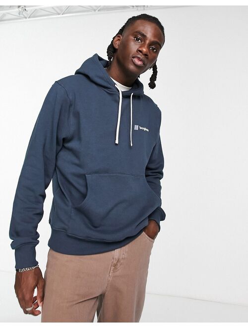 Berghaus Heritage back print hoodie in navy