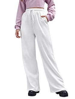 Women's Stretch Lounge Sweatpants Drawstring Waist Athletic Pants