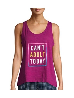 Womens Graphic Sleep Tank Top Shirt