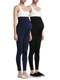 Maternity Leggings with Full Panel, 2-Pack