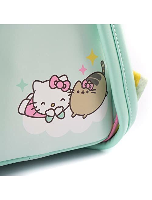 Loungefly Pusheen Hello Kitty Balloons and Rainbow Womens Double Strap Shoulder Bag Purse