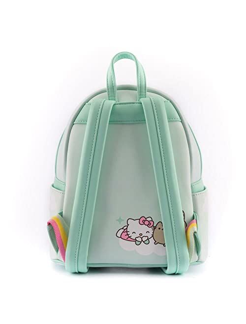 Loungefly Pusheen Hello Kitty Balloons and Rainbow Womens Double Strap Shoulder Bag Purse