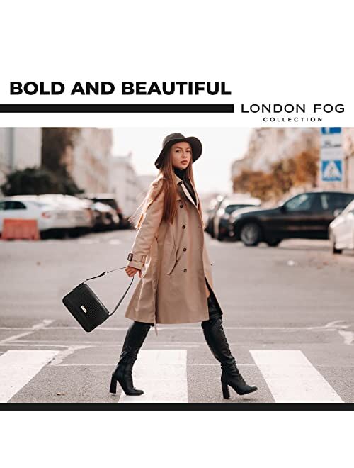 London Fog ASTOR Shoulder Bag for Women with Adjustable Strap