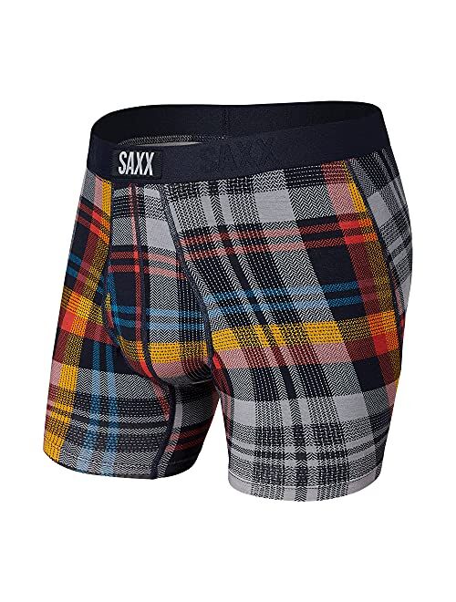 Saxx Underwear Co. Saxx Underwear Men's Boxer Briefs- Ultra Boxer Briefs with Fly and Built-in Ballpark Pouch Support – Underwear for Men,Core