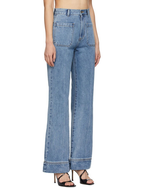 DRAE Blue Patch Pocket Jeans