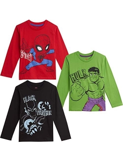 Avengers 3 Pack Long Sleeve Graphic T-Shirt Green