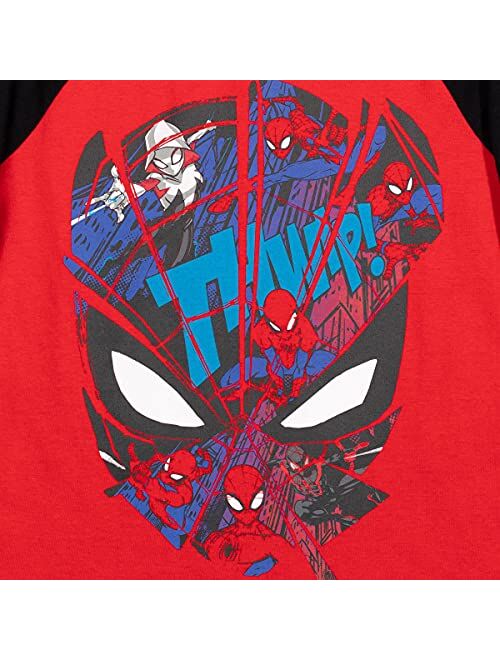 Marvel Avengers Spider-Man Toddler/Little/Big Boys 3 Pack Raglan T-Shirt