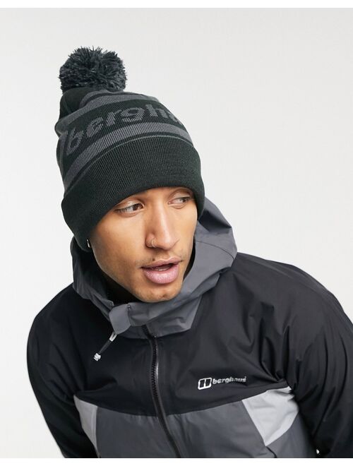 Berghaus logo beanie in black