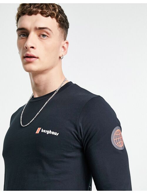 Berghaus Three Peaks 1 long sleeve t-shirt in black