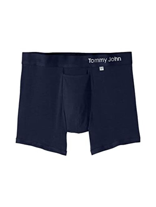 Tommy John Men's Underwear with Pouch, Boxer Brief, Cool Cotton Fabric Trunk with 4" Inseam