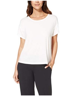 Tommy John Women's Pajame Tee/Short Sleeve Pajama Sleep Shirt/Lounge Wear, Second Skin Fabric