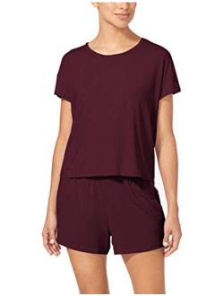 Tommy John Women's Pajame Tee/Short Sleeve Pajama Sleep Shirt/Lounge Wear, Second Skin Fabric