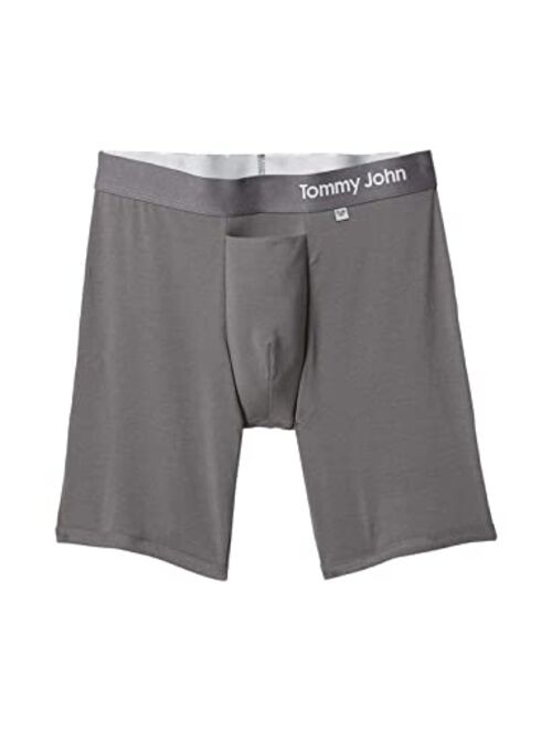 Tommy John Men's Underwear with Pouch, Boxer Brief, Cool Cotton Fabric with 8" Inseam