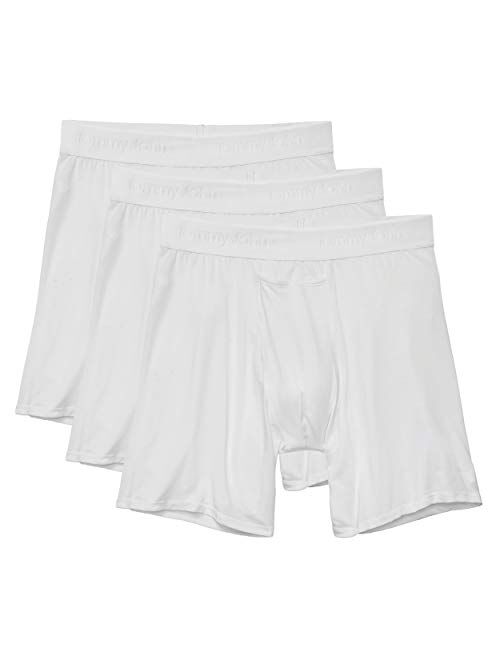 Tommy John Men's Underwear, Relaxed Fit Boxer Brief, Second Skin Fabric with 6" Inseam, 3 Pack