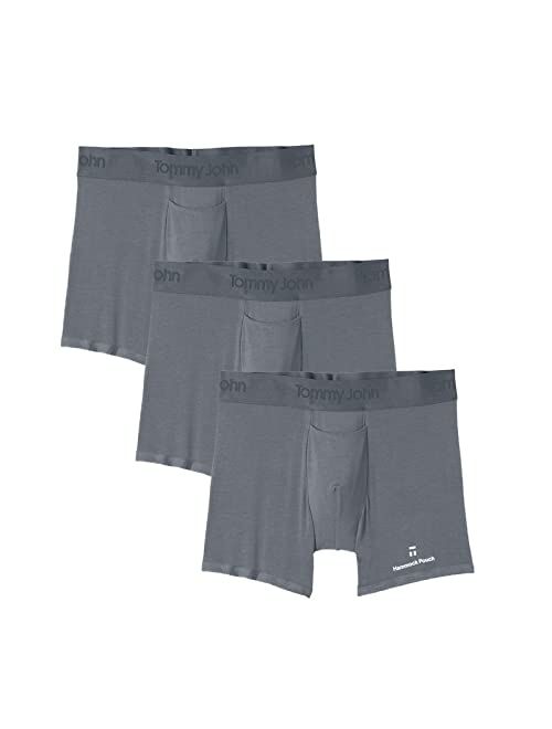 Tommy John Men's Underwear with Pouch, Boxer Brief, Second Skin Fabric Trunk with 4" Inseam