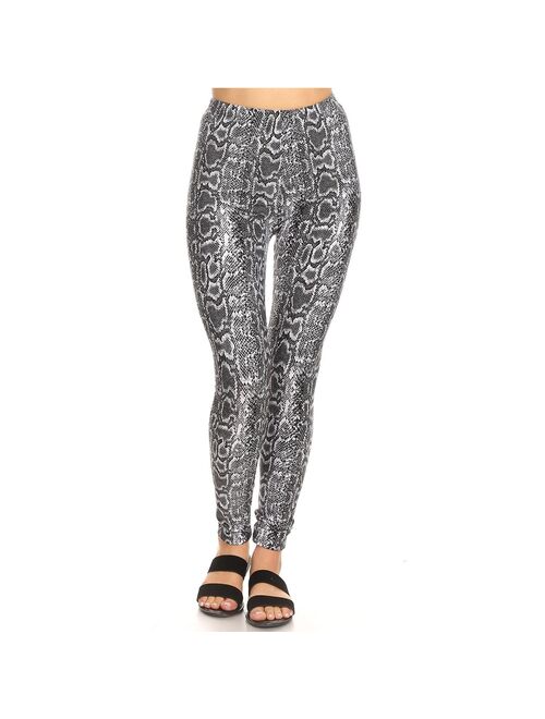 Women's White Mark Holiday Print Leggings