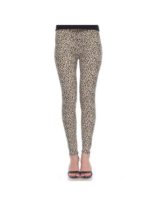 Women's White Mark Holiday Print Leggings