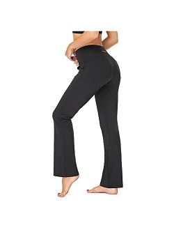 Agenlulu High Waisted Pants for Women - 4 Way Stretch Comfy Non See Through Bootcut Yoga Dress Pants Sweat Pants Women Casual