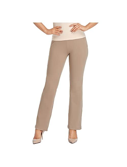 Agenlulu High Waisted Pants for Women - 4 Way Stretch Comfy Non See Through Bootcut Yoga Dress Pants Sweat Pants Women Casual