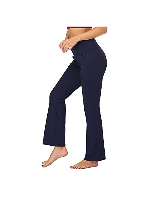 Agenlulu High Waisted Pants for Women - 4 Way Stretch Comfy Non See Through Bootcut Yoga Dress Pants Sweat Pants Women Casual