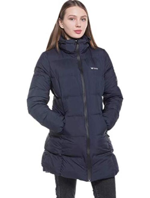 Beinia Valuker Women's Seamless Hooded Down Coat Jacket Puffer Parka Jacket