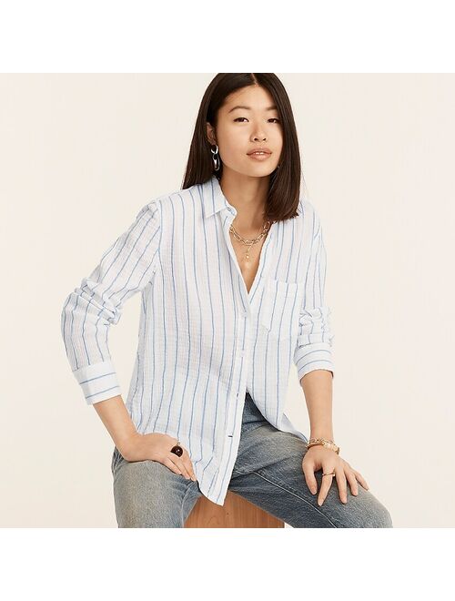 J.Crew Valentine Classic-fit cozy gauze shirt