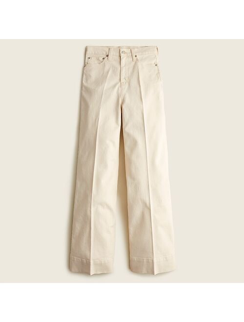 J.Crew Valentine Wide-leg denim trouser in ecru For Women