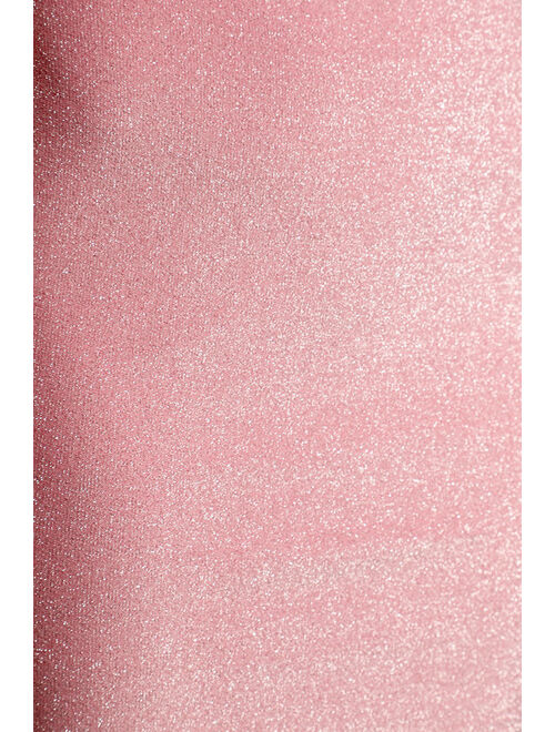 Lulus Dressed the Best Pink Valentine Sparkly Cutout Bodycon Mini Dress