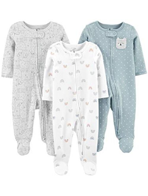 Simple Joys by Carter's Unisex Babies' Neutral Sleep and Play, Pack of 3