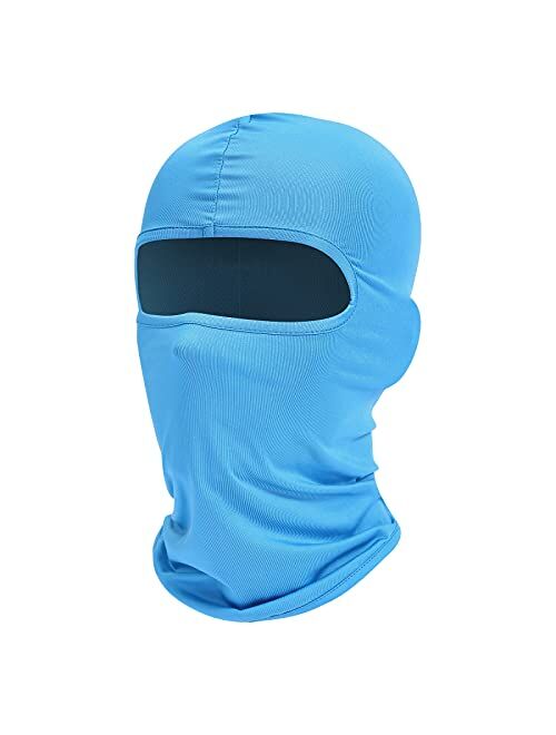 Fuinloth Balaclava Face Mask, Summer Cooling Neck Gaiter, UV Protector Motorcycle Ski Scarf for Men/Women