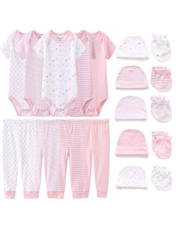 Kiddiezoom Unisex Baby Layette Essentials Giftset Clothing Set 19-Piece