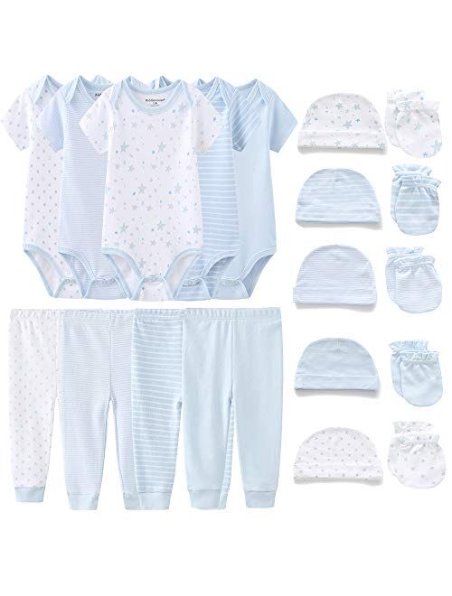 Kiddiezoom Unisex Baby Layette Essentials Giftset Clothing Set 19-Piece