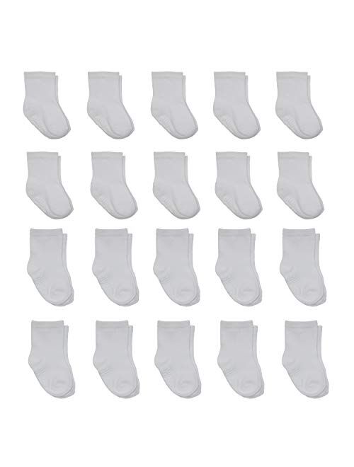 Little Me 20-Pack Newborn Baby Infant & Toddler Girls Socks, 0-12/12-24 Months, Assorted Size Pack