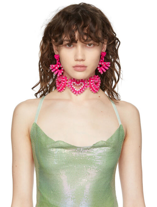 Roussey SSENSE Exclusive Pink 3D-Printed Bae Choker