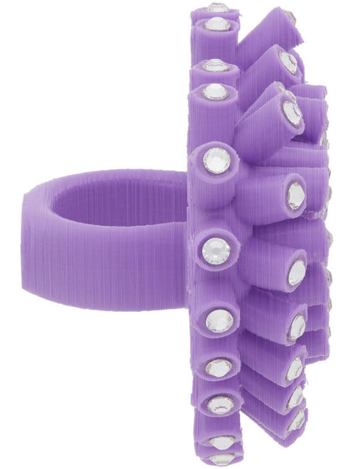 Roussey SSENSE Exclusive Purple 3D-Printed Crush Ring