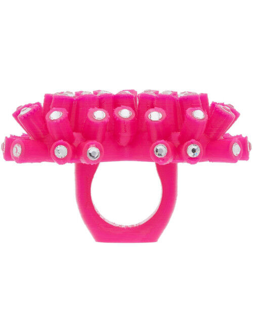 Roussey SSENSE Exclusive Pink 3D-Printed Crush Ring