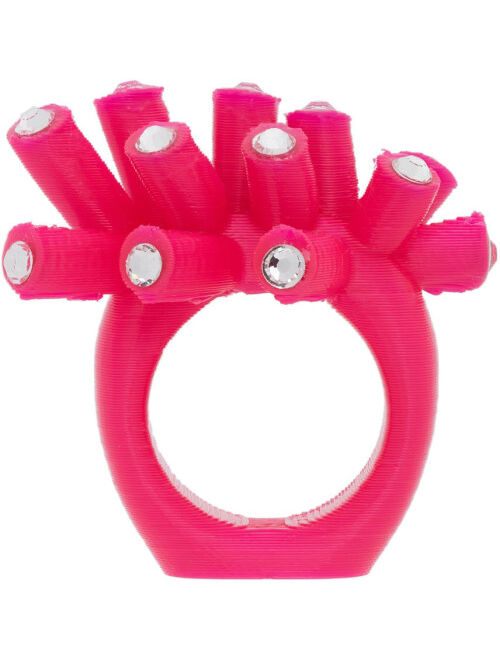 Roussey SSENSE Exclusive Pink 3D-Printed Sis Ring