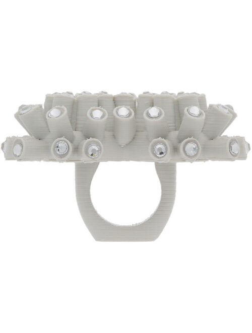 Roussey SSENSE Exclusive Grey 3D-Printed Crush Ring