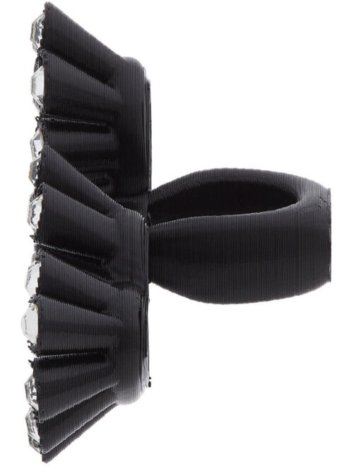 Roussey SSENSE Exclusive Black 3D-Printed Luv Ring