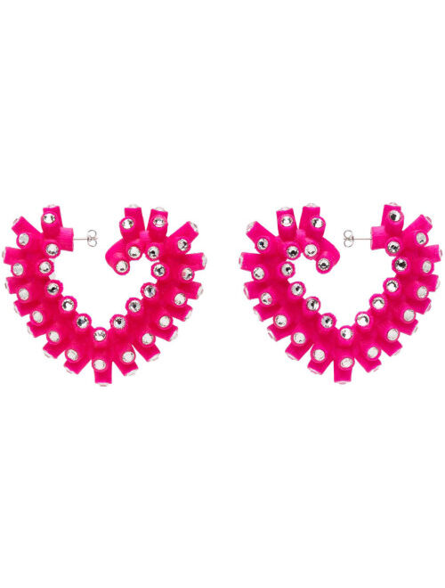 Roussey SSENSE Exclusive Pink 3D-Printed Bae Earrings