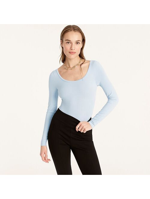 J.Crew Stretch scoopneck bodysuit