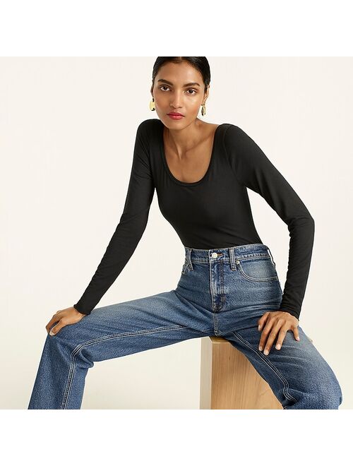 J.Crew Stretch scoopneck bodysuit