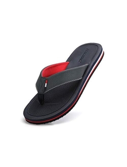 Flip Flops Mens Thong Sandals Leather Casual Comfort Flat Slides Slippers